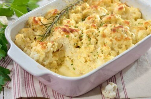 Überbackener Blumenkohl