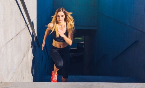 Treppen steigen als Training