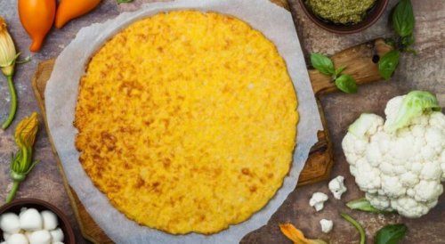 Pizza mit Blumenkohl-Teig