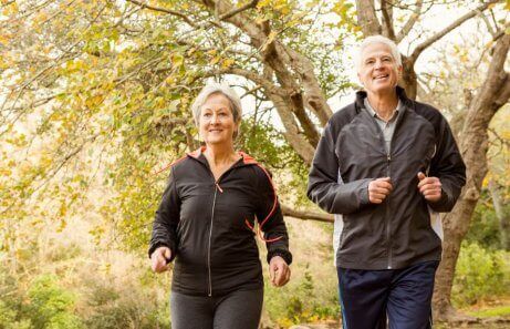 Joggen im Wald