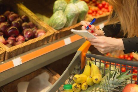 Einkaufsliste für neue Essgewohnheiten