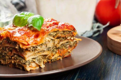Vegetarische Gerichte - vegetarische Lasagne