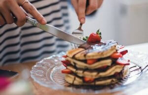 Gesunde Pfannkuchen zum Frühstück