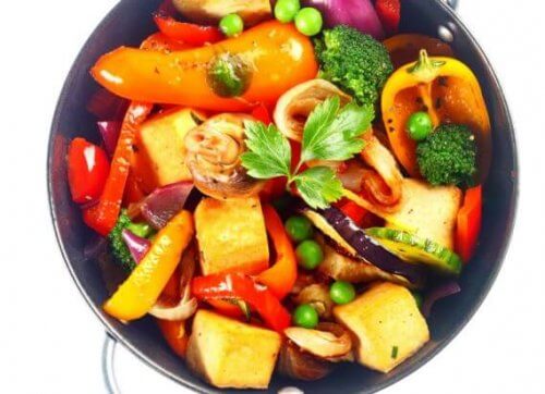 Tofu mit Auberginen
