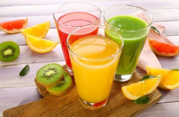 Fruchtsaft für eine Reinigungskur